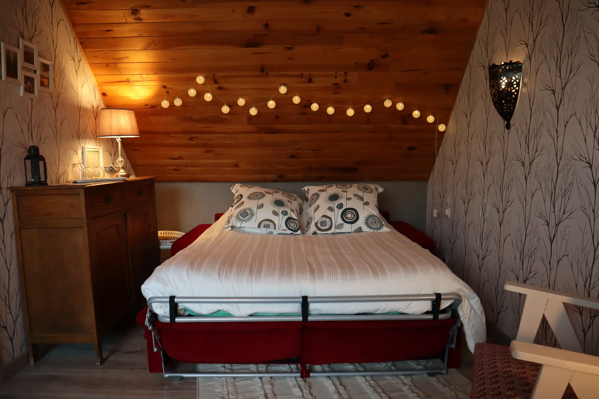 Vue du canapé convertible